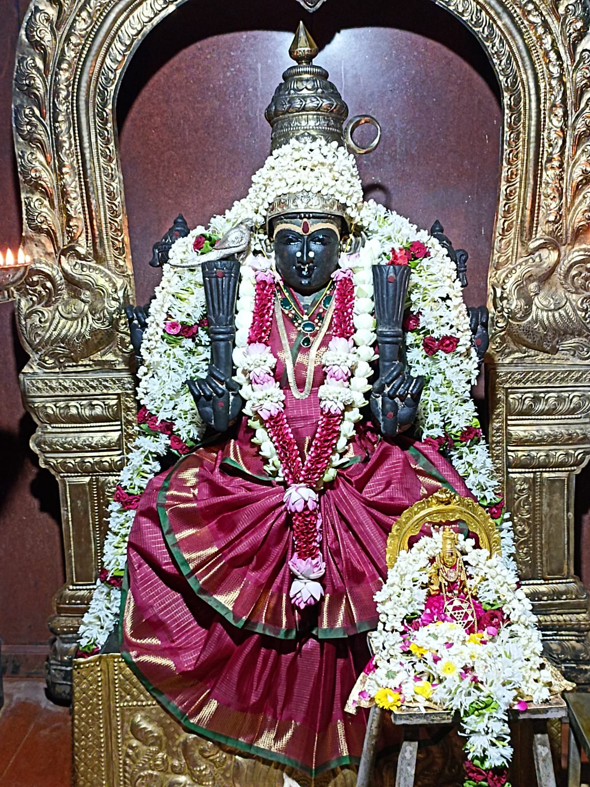 Devi Kamakshi Amman - Uttara Kamakshi, an exact replica of Sri Kamakshi at Kanchipuram